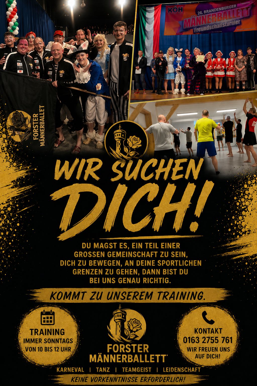 Werbeflyer Forster Männerballett